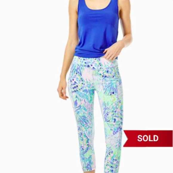 Lilly Pulitzer Pants - *SOLD!* NWT Lilly Pulitzer High Rise Leggings Weekender Leggings Crop Shell oF
